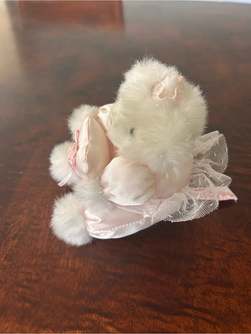 Russ Berrie Ariel White Princess Teddy Bear Plush 6” Stuffed Animal